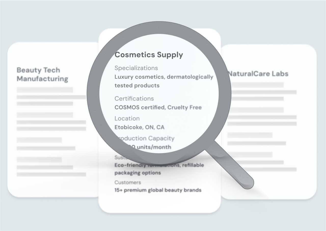 Get access to the perfect supplier